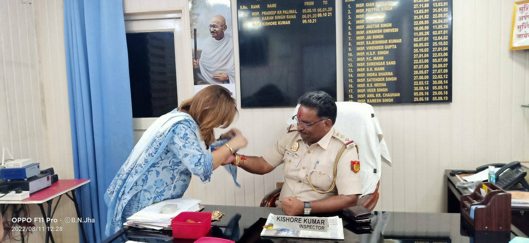Raksha Bandhan Celebration with Delhi Police